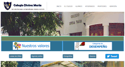 Desktop Screenshot of colegiodivinamaria.cl